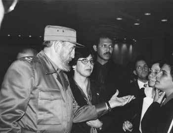 At the World Conference Against Racism in Durban, South Africa, 2001